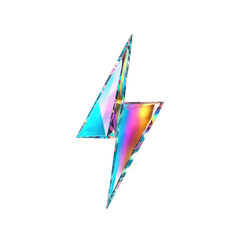 3d holographic shape, reflective glass dispersion