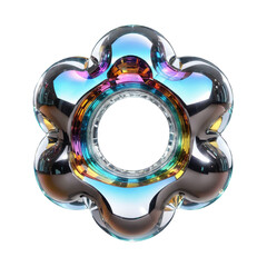 3d holographic shape, reflective glass dispersion