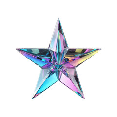 3d holographic shape, reflective glass dispersion