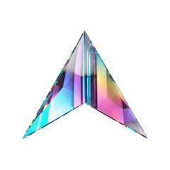 3d holographic shape, reflective glass dispersion