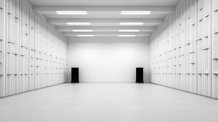 Bright spacious photography empty studio 