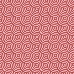 Japanese Pink waves pattern