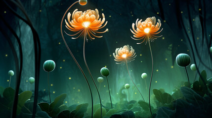 Obraz na płótnie Canvas background with flowers HD 8K wallpaper Stock Photographic Image