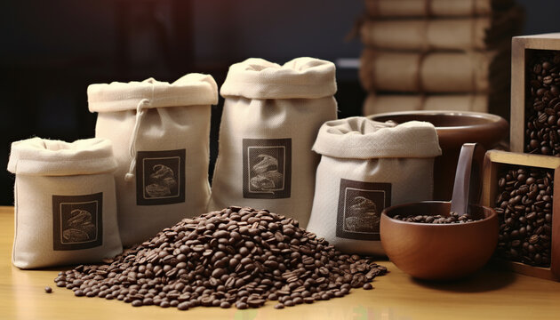 Coffee Roastery, Roasts and packages coffee beans