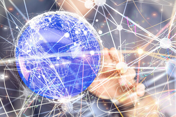 Business intelligence analyst dashboard on virtual