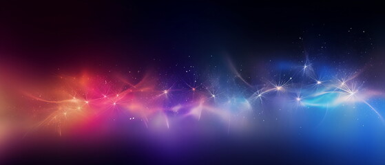 Abstract colored firework background with free space for text