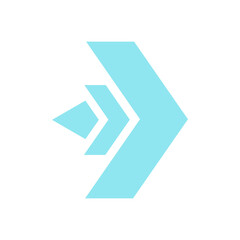 blue arrow icon
