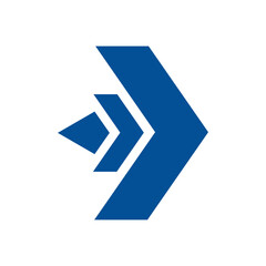 blue arrow icon