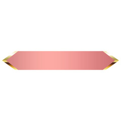 pink banner gold frame