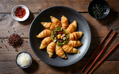 Capture the essence of Gong Bao Jiding in a mouthwatering food photography shot  Generative AI