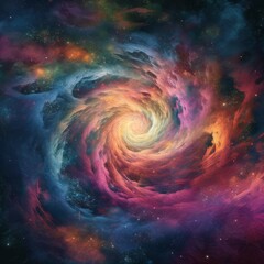 spiral galaxy, illustration
