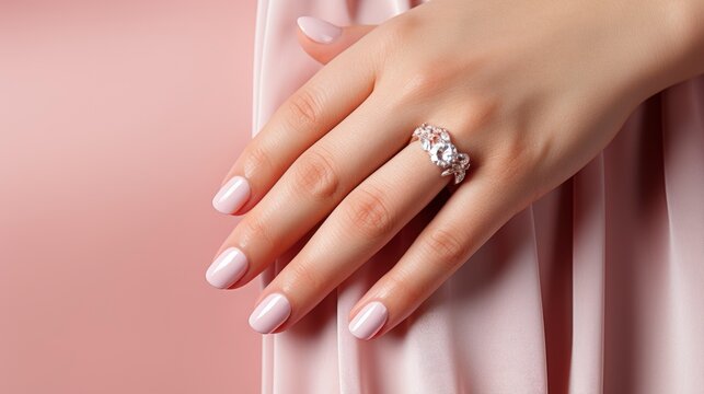 Hands Young Woman Manicure Nails Covered, HD, Background Wallpaper, Desktop Wallpaper