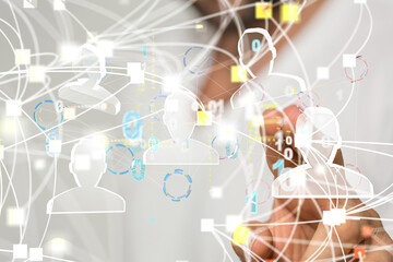 business, people, communication, social network and technology concept