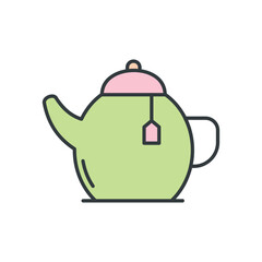 Tea Pot Icon vector design templates simple and modern