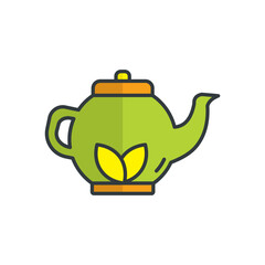 Tea Pot Icon vector design templates simple and modern