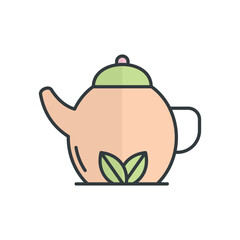 Tea Pot Icon vector design templates simple and modern