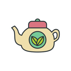Tea Pot Icon vector design templates simple and modern