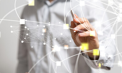 Cloud storage and Computing concept digital