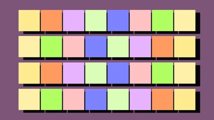set of colorful squares