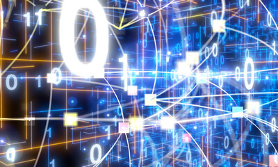 Software, web development, programming concept. Abstract Programming