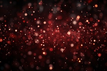 Digital red particle wave with shining star dots, abstract background with captivating motion