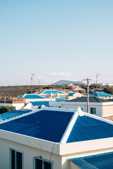 Byeolbangjin Fortress Hado-ri village houses in Jeju Island, Korea