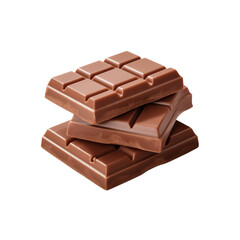 PNG Milk chocolate bars isolated on transparent background