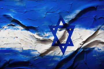 Abstract interpretation of the Israel flag