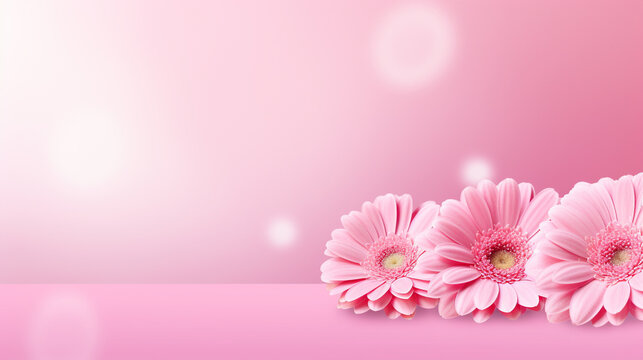 pink flower background HD 8K wallpaper Stock Photographic Image