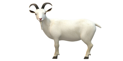 Goat isolated on a Transparent Background