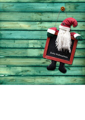Obraz premium Hängender Weihnachtsmannm02