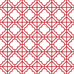 Fototapeta premium Seamless pattern with a geometric Chinese style