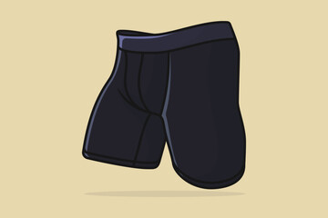 Men Sports Underwear vector illustration. Sports and fashion objects icon concept. Men сolored boxer shorts vector design with shadow.