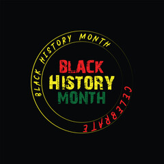 Fototapeta na wymiar Black history month celebrate. vector illustration design graphic Black history month