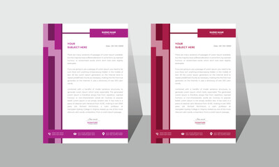 Design and Creative Business Latter Head Corporate letterhead with a trendy pad design for the latter head.