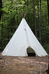 large teepee, wigwam, camp, native