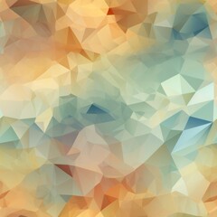 Fototapeta premium Muted and hard colors characterize the low poly background.