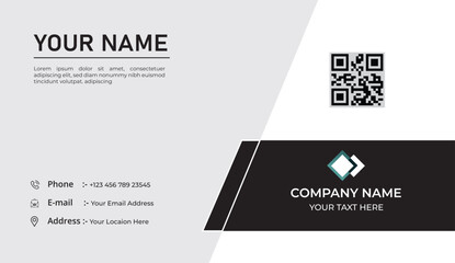 Free vector gold foil business card template
Free Best modern and clean professional business card template