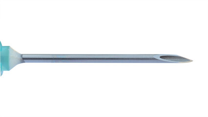 Syringe head isolated on white background. This has clipping path.