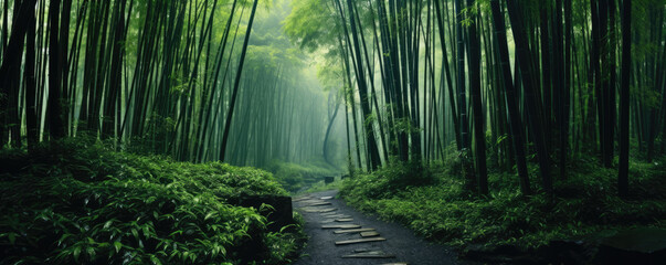 Bamboo forest - obrazy, fototapety, plakaty