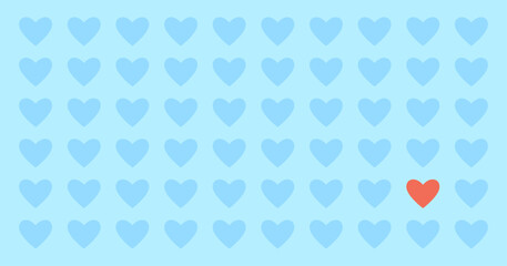 偽りの気持ちで埋められた中で主張する本当の心の声のイメージ画像