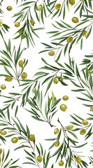Background pattern christmas based on olive