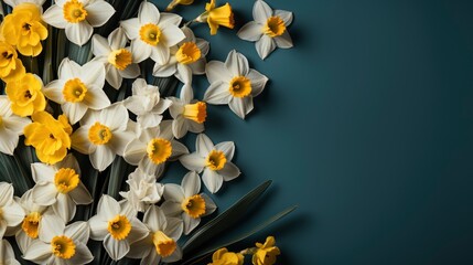 Daffodils Hyacinths Daisies Forgetmenots Cultivat, HD, Background Wallpaper, Desktop Wallpaper