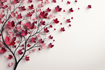 Handmade paper and acrylic, showcasing intricate craftsmanship and elegance, perfect for Valentine's Day.