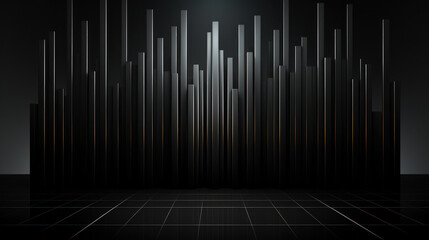 Naklejka premium dark abstract technical background. Generative AI