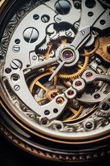 Craftsmanship and intricate details of rare vintage mechanical watches