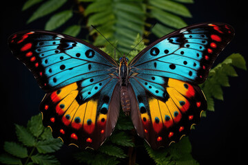Delicate beauty of rare and endangered butterfly