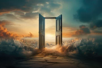 Fotobehang Door to the new world © thejokercze