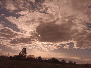 Blue sky with clouds