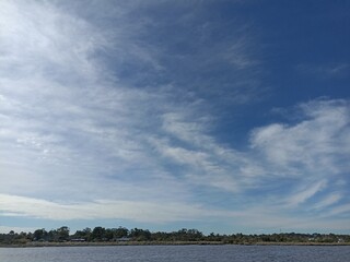 Blue sky with clouds